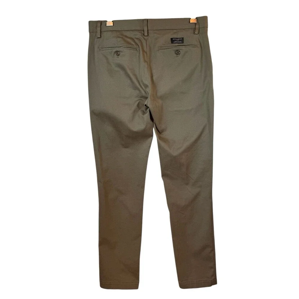 Banana Republic Pants Mens Size 31x32 Fulton Skinny Chino Khaki Flat‎ Front